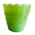 Vintage Jadeite Green Small Scalloped Vase