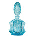 Vintage I. W. Rice and Co. Light Blue Glass Perfume Bottle Made in Japan
