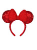Disney Parks Red Sequin Minnie Mouse Headband Ears
