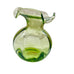 Vietri Hibiscus Green Glass Handblown Italian Art Glass Vase