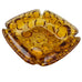 Vintage Amber Art Glass Bubble Ashtray