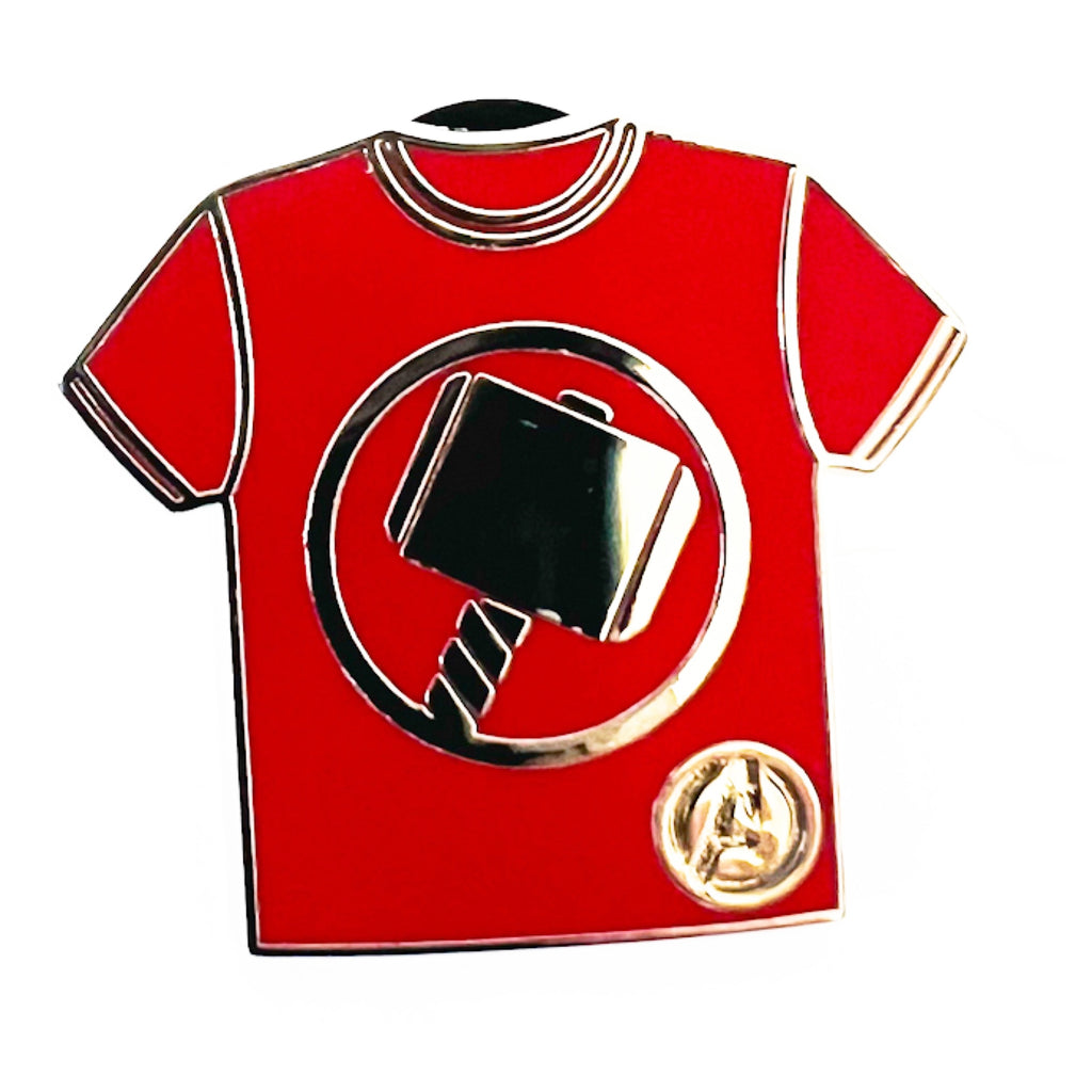 Disney DLR Thor T-Shirt Super Heros Hidden Mickey 2024 Disneyland Pin