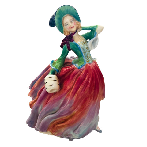 Vintage Royal Doulton Autumn Breezes Victorian Lady Figurine