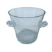 Vintage Seagrams Blown Glass Scroll Handled Champagne Chiller Ice Bucket