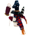 Kurt Adler Santa's World Snowtown Holiday Snowman Figurine with Noel Sign