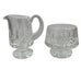 Vintage Waterford Crystal Lismore Footed Cream and Sugar Bowl Set