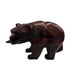 Ironwood Bear Hand Carved with Fish Figurine