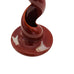 Glossy Maroon Ceramic Spiral Sculpture Incense Burner