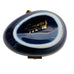 Vintage Limoges France Hand Painted Porcelain Cobalt Blue Hinged Egg Trinket Box