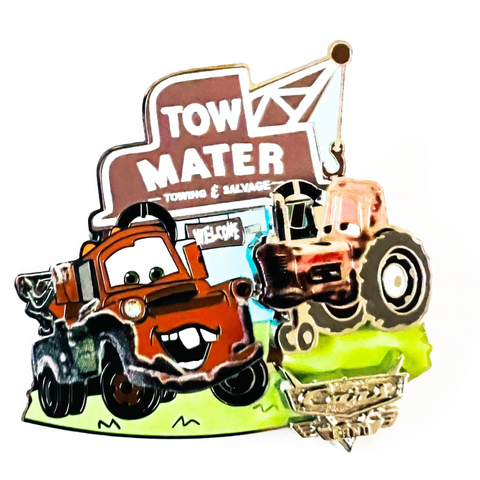 Disney Tow Mater Towing and Salvage Tractor Mater's Junkyard Jamboree Cars Land Pin