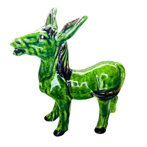 Vintage Italian Pottery Donkey Italy Figurine