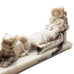 Pearlite Marblecraft Inuit Eskimo Carving With 3 Sled Dogs Figurine Statue