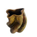 Vintage George Ohr? Style Expresso Glazed Earthenware Vase