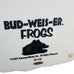 Vintage 1997 BUDWEISER BEER "BUD-WEIS-ER" Frogs Alligator Figurine Statue