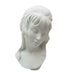 Vintage Bright View White Ceramic Female Bust Signed 1971 Sculpture