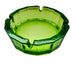 Vintage Green Art Glass Heavy Pebbled Ashtray