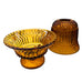 Vintage Indiana Glass Amber Tea Light Holder Fairy Lamp