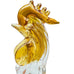 Rooster Amber Blown Glass Wine Stopper