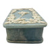 Vintage Incolay Stone Cameo Ornate Floral White & Blue Jewelry Box Trinket