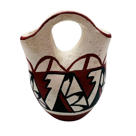 Vintage Miniature Pottery Wedding Signed Jemez Vase