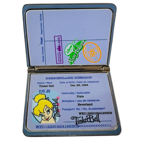 Disneyland DLR Disney Tinkerbell Passport Hinge ERROR Pin