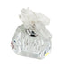 Crystal Perfume Bottle with Stone Top
