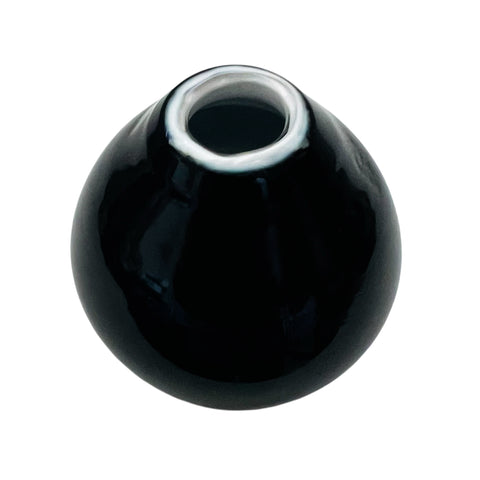 Vintage MCM Modern Black Miniature Bud Vase
