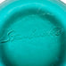 Vintage Starbucks Frosted Turquoise Footed Glass Tumbler Glass Cup