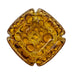 Vintage Amber Art Glass Bubble Ashtray