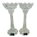 Mikasa Clear Crystal Royal Crown Candle Slovenia Holders -Pair