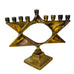 Vintage Menorah Brass Star of David Menorah Candle Holder