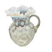Vintage Fenton French Opalescent Glass Coin Dot Ruffled Pitcher