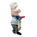 Vintage Blue Sky Clayworks Heather Goldminc Ceramic Love Tea Light Chef Pig