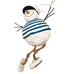Snowman Sailor Dangling Legs Christmas Ornament