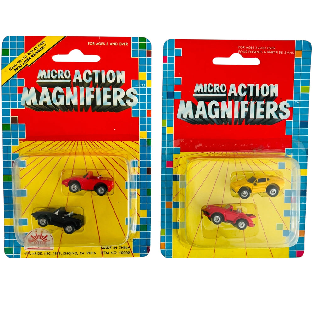 Vintage 1989 FunRise Micro Action Magnifiers Cars