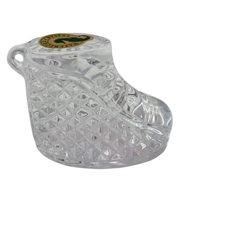 WATERFORD CRYSTAL Baby Bootie Keepsake 2017 Shoe Paperweight