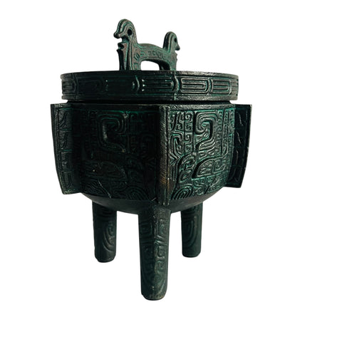 Vintage Legacy Collection Footed Ashtray with Lid