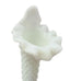 Vintage Fenton Hobnail White Milk Glass Epergne Horn