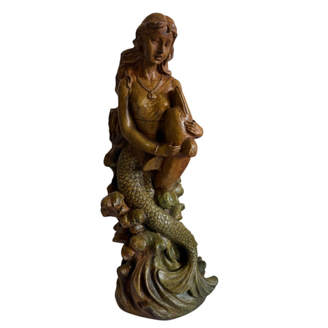 Vintage Chslkware Mermaid Statue