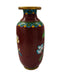 Vintage Cloisonne Floral Pattern Metal Vase