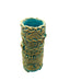 Coil Vessel Pottery Handcrafted Turquoise and Ceramic Art Vase