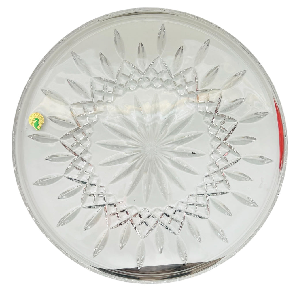 Waterford Lismore Crystal Round Platter Cake Serving Plate