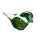 Vintage Green Clear Bird Art Glass Figurine