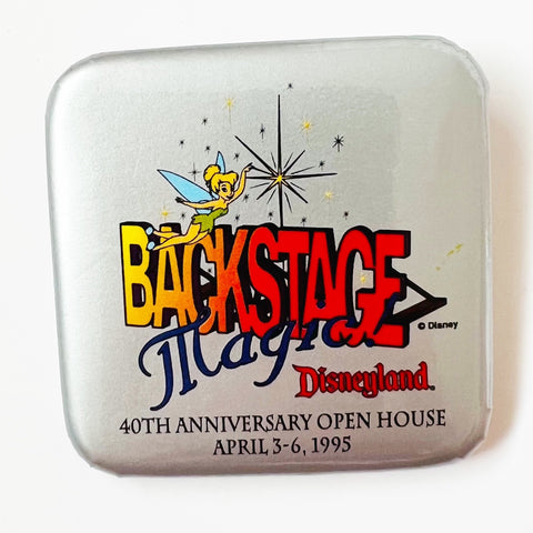 Disneyland Backstage Magic 40th Anniversary 1995 Open House Cast Member Button