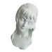 Vintage Bright View White Ceramic Female Bust Signed 1971 Sculpture