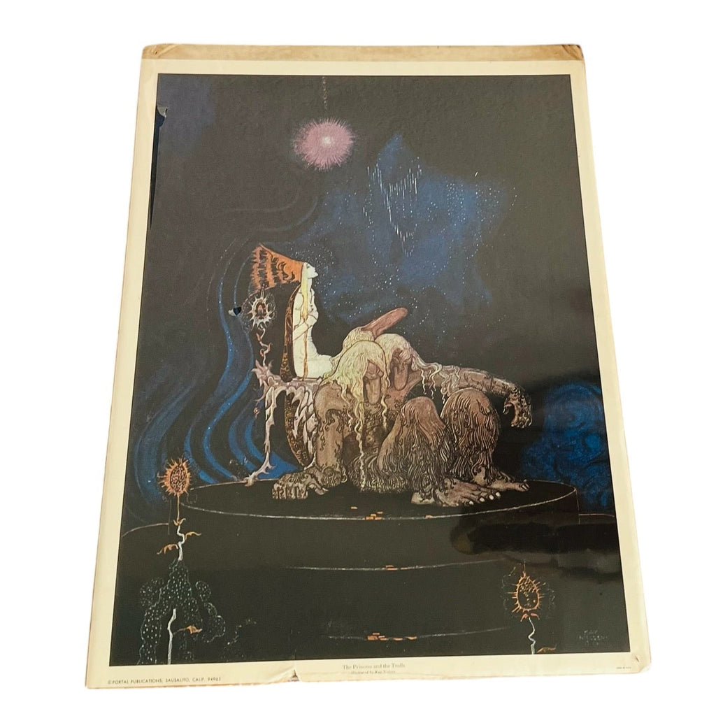 Kay Nielsen Princess and the Troll Lassie in Tree East of the Sun Litho