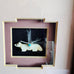 Vintage Ross & Cleo Southwestern Shadow Box Animals Stone Wooden Frame