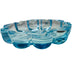 Vintage Fostoria Blossom Blue Glass Ashtray