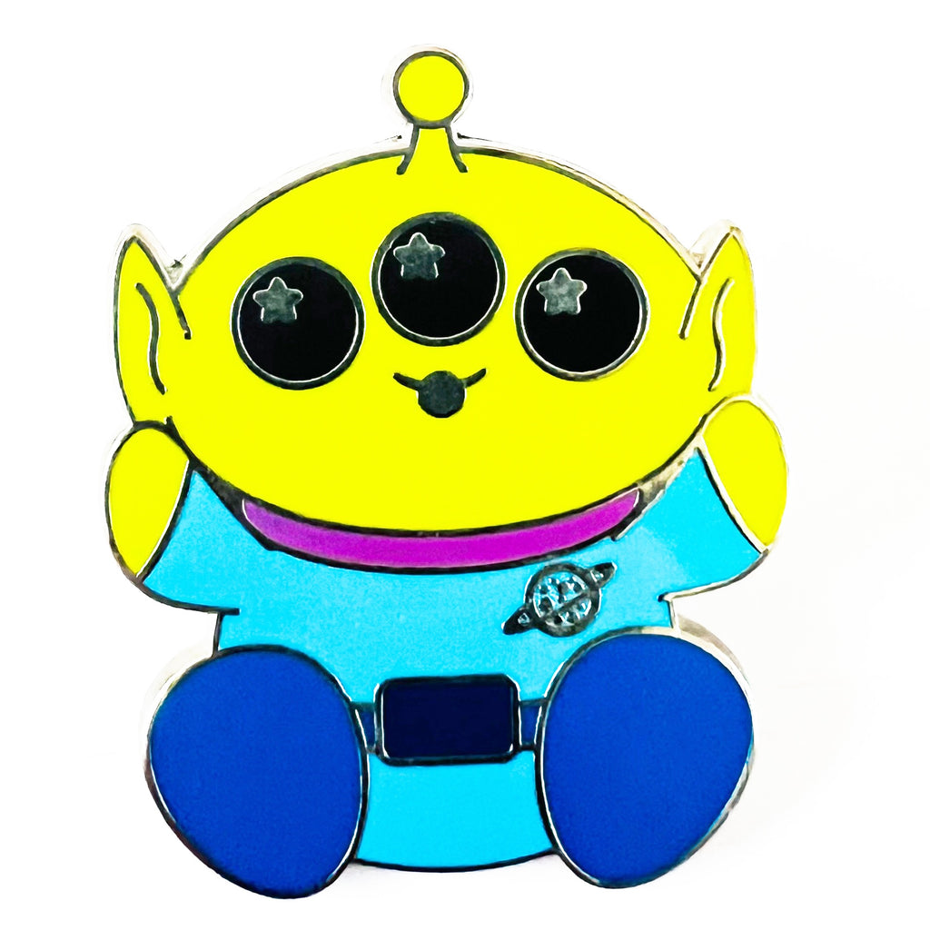Disney Parks Wishables Green Alien Pin