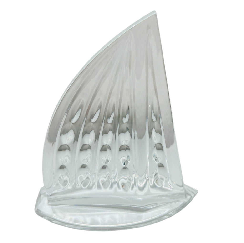 Vintage Waterford Crystal Clear Sailboat Nautical Boat Paperweight Figurine
